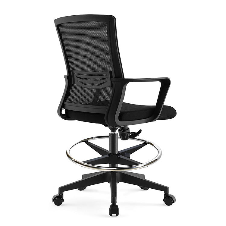 TH MID BACK OFFICE CHAIR WITH FOOT REST (MESH + FABRIC)
