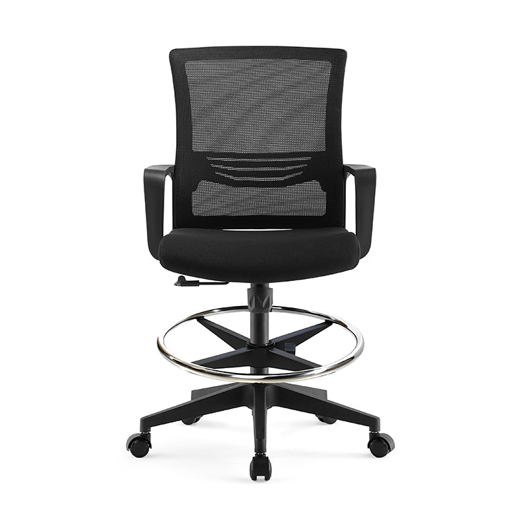 TH MID BACK OFFICE CHAIR WITH FOOT REST (MESH + FABRIC)
