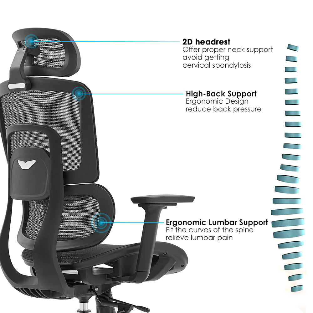 TH HIGH BACK OFFICE CHAIR (NYLON MESH)