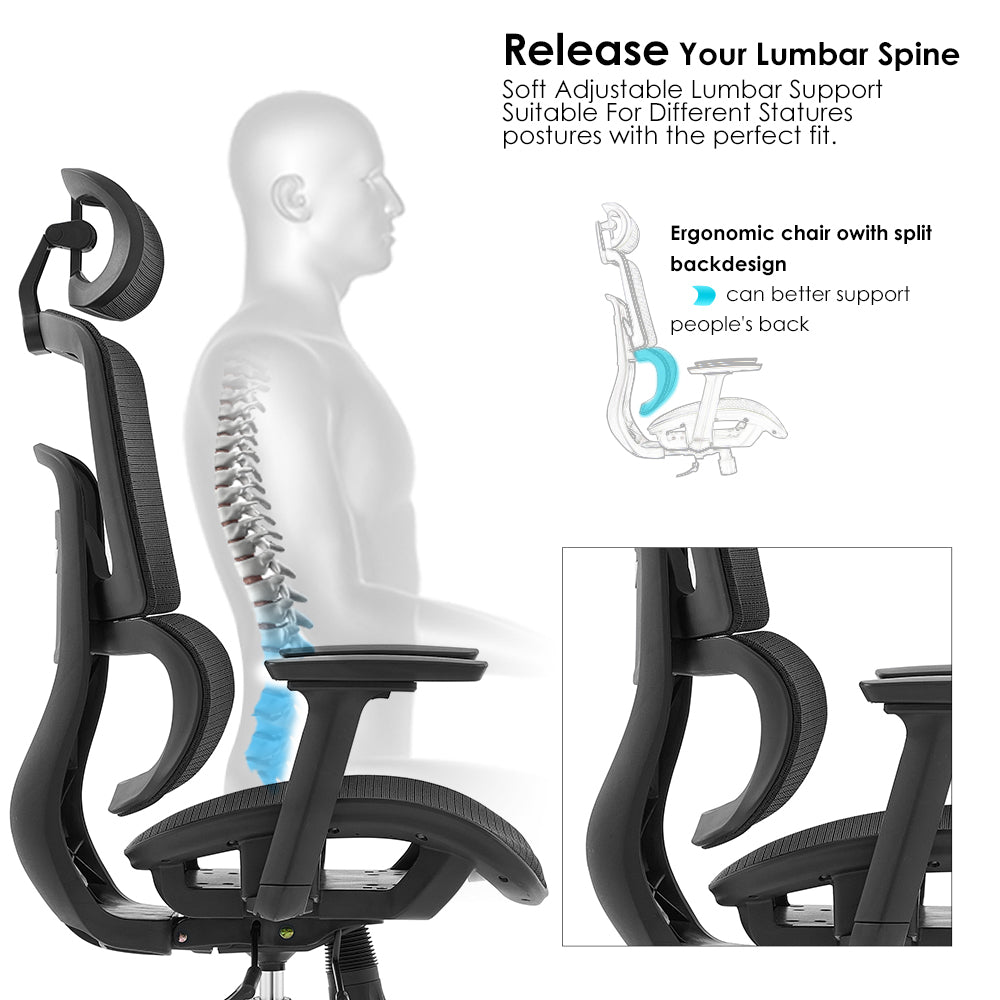 TH HIGH BACK OFFICE CHAIR (NYLON MESH)