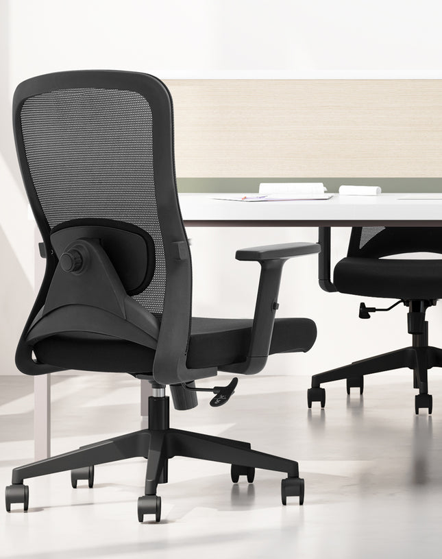 TH MID BACK OFFICE CHAIR (MESH + FABRIC) MID BACK OFFICE CHAIR (NYLON MESH)