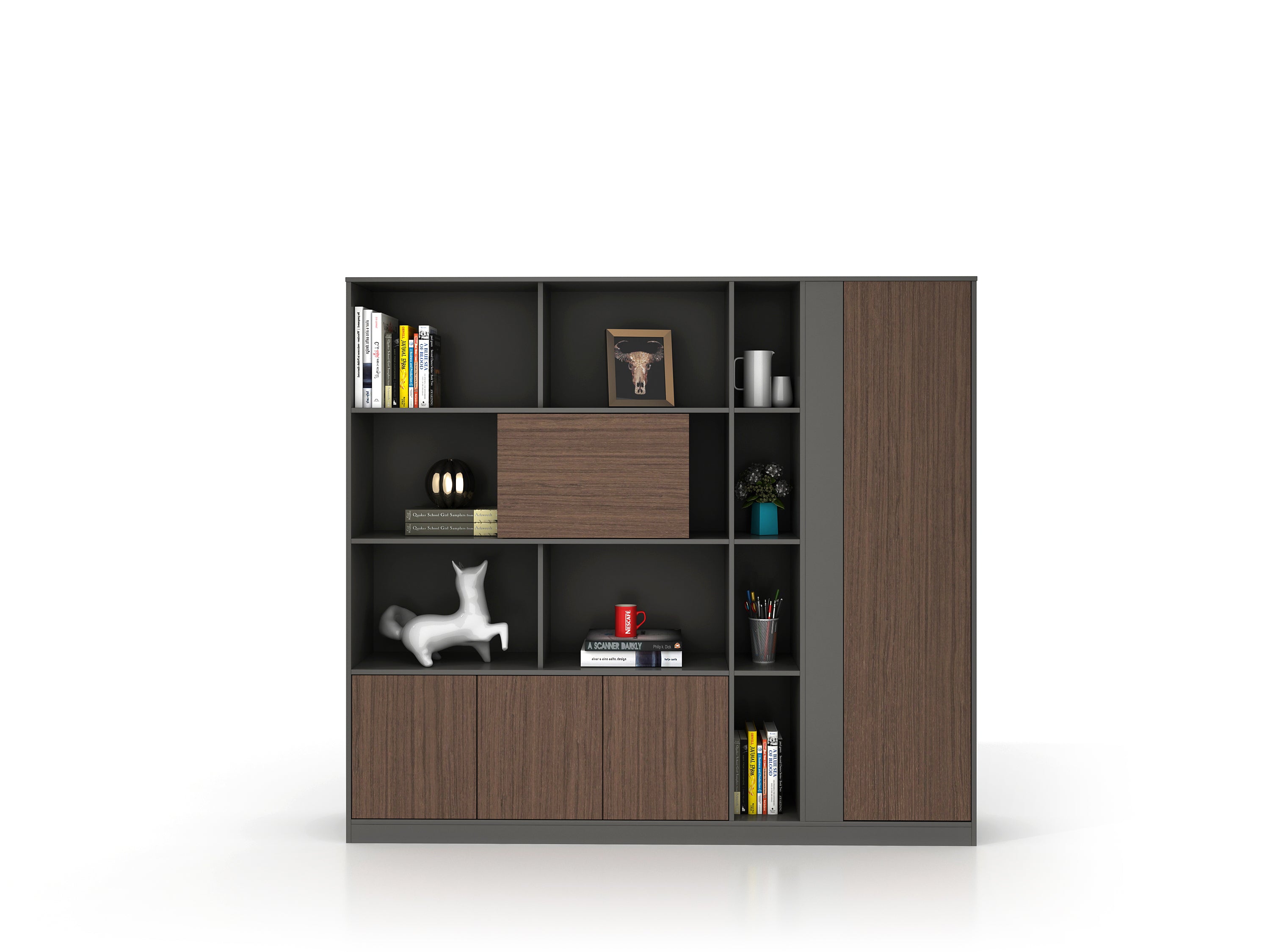 TH 5 DOOR FILE CABINET -DARK