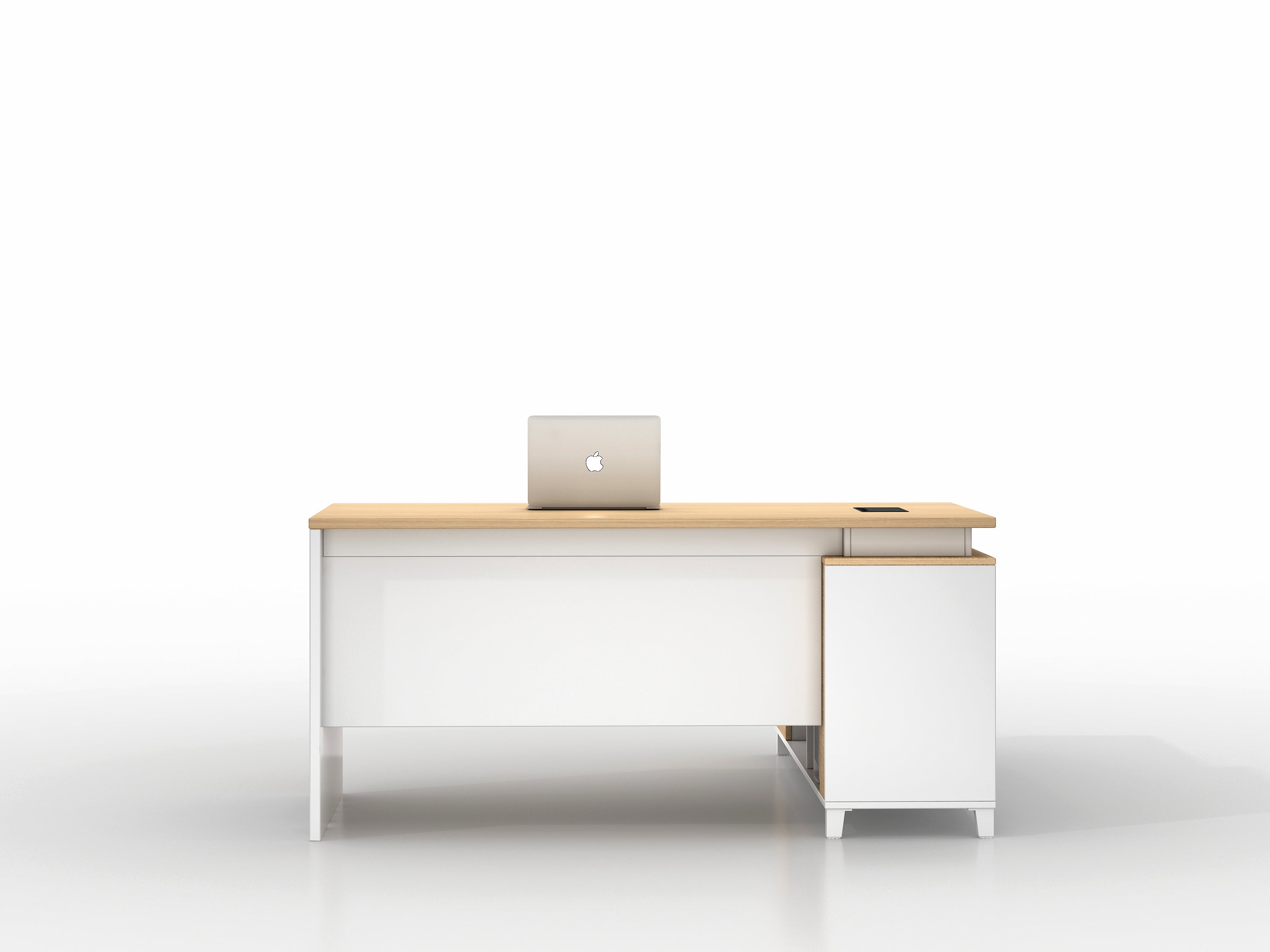 TH EXECUTIVE  OFFICE TABLE  (LIGHT)       L -TYPE-  160X140X75 CM