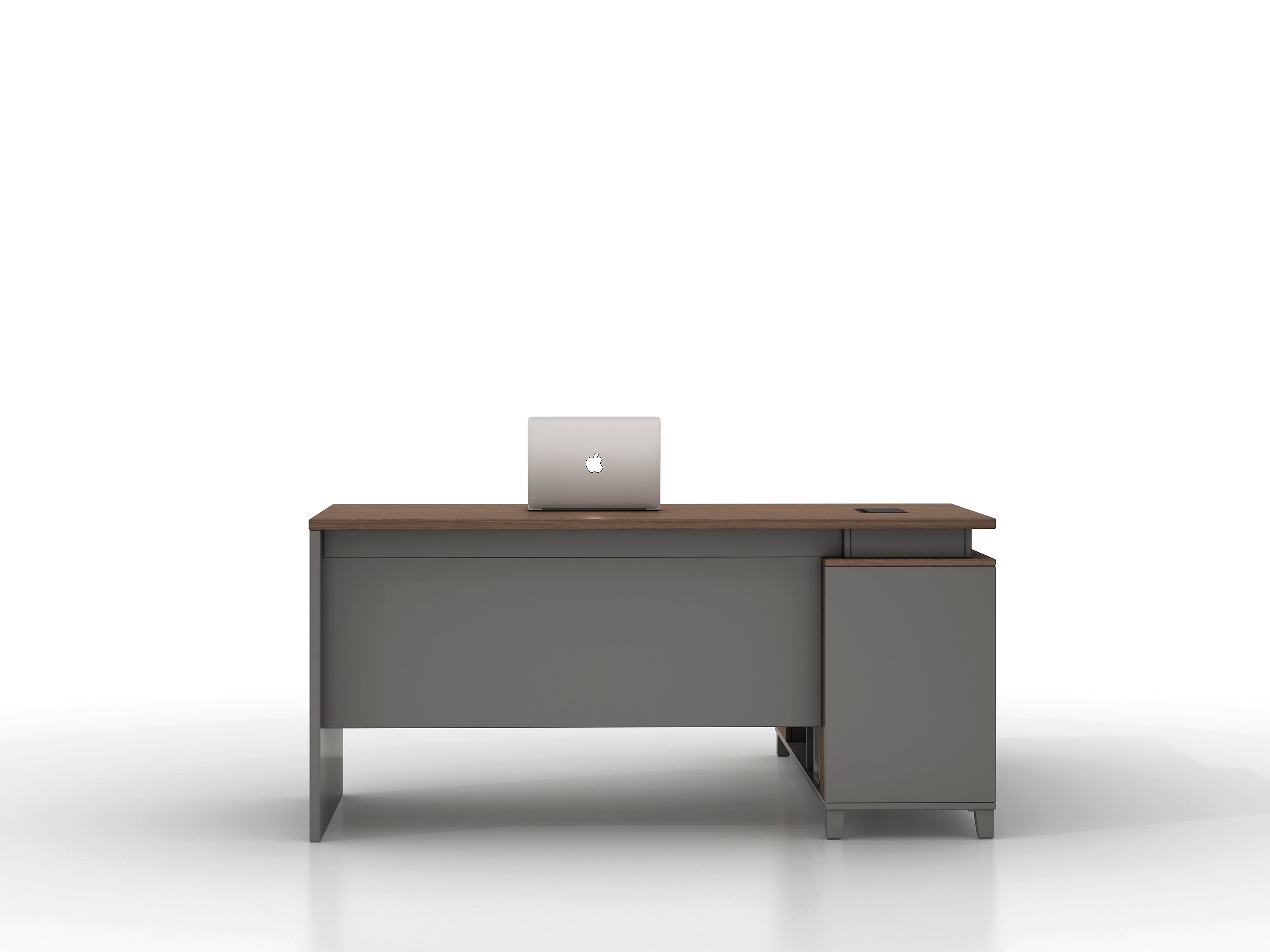 TH EXECUTIVE  OFFICE TABLE  (DARK)       L -TYPE-  160X140X75 CM
